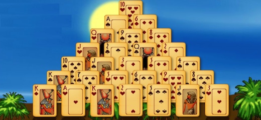 ancient egypt pyramid solitaire full screen
